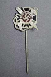 A Marine; a 10 and a 25 Year Veteran's Membership Stickpins By Gante