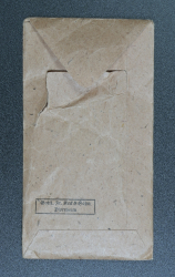A War Merit Medal In Its Original Paper Packet Of Issue By Gottlieb Keck & Sohn, Pforzheim.