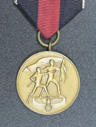 An Entry Into The Sudetenland Commemorative Medal In Its Original Paper Packet Of Issue By Eugen Schmidthaussler, Pforzheim