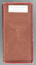 25 year civil service cross in box by JOS. RUCKER & SOHN, GABLONZ/NEIßE. SUD