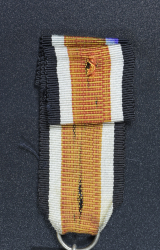 Iron Cross Second Class 1939 unmarked "65" maker Klein & Qenzer Idar-Oberstein with rare early long orange coloured ribbon.