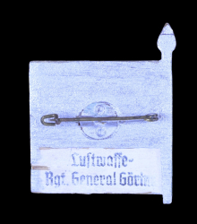 German Luftwaffe General Göring Regiment (Luftwaffe-Rgt. General Göring) Wooden Flag Tinnie