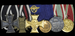 Six Medals Bar Police WWI/WWII.