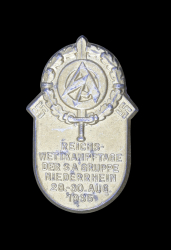 An NSDAP TINNIE - Reichswettkampftage der SA Gruppe Niederrhein 28.-30. Aug 1935.