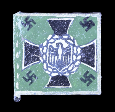 German (Jäger) Riflemen/Light Infantry Wooden Flag Tinnie